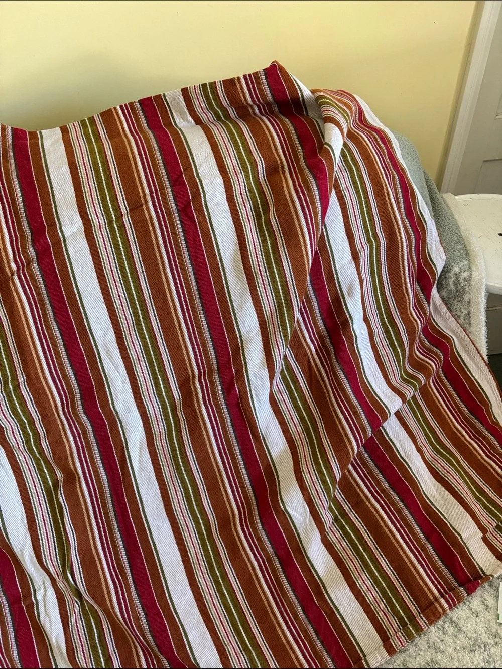 Western Stylized Striped Cotton Table Cloth RS Rectangular 56”x72”